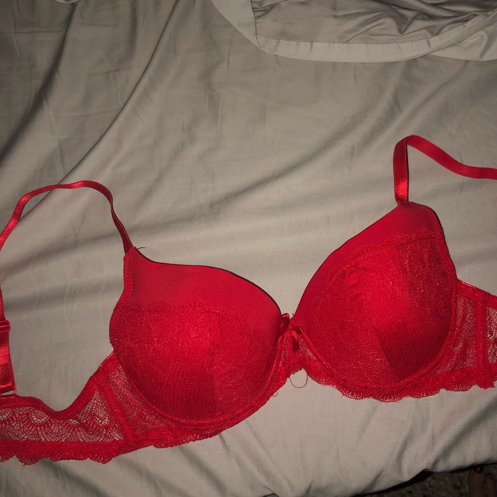 Red Lace Bra
